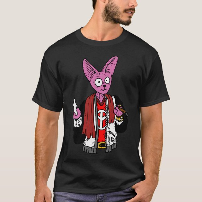 Minx Cat Art Hipster Cats. T Shirt (Framsida)