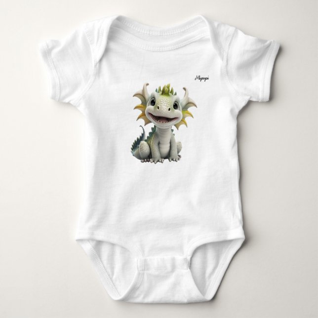 Mipupi White Dragon T Shirt (Framsida)