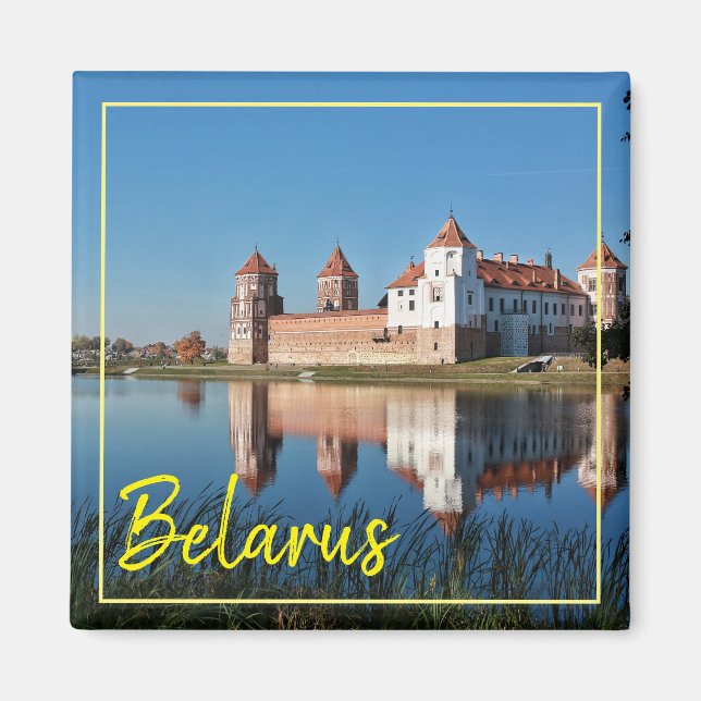 Mir Castle Belarus Architecture Landcape Magnet (Framsidan)
