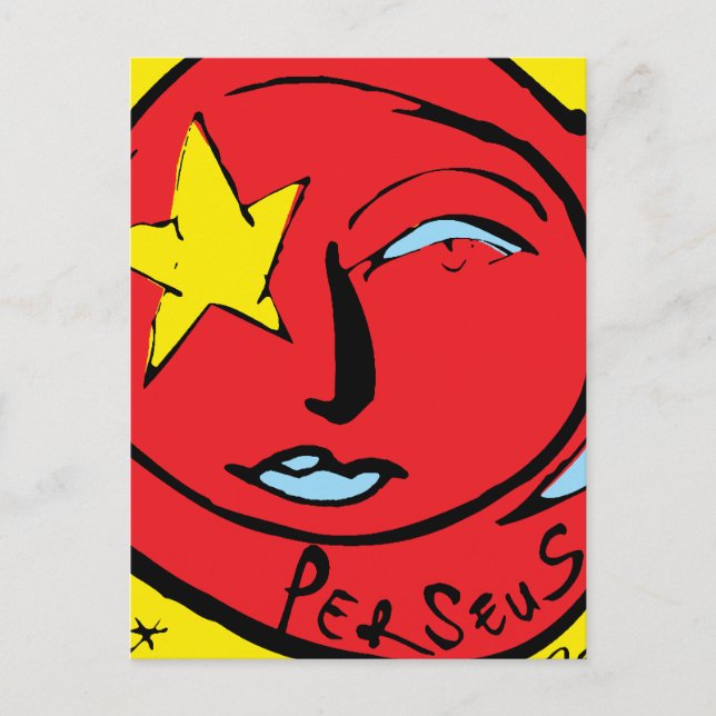 Mir-Perseus Uppdragslapp Logotyp Vykort (Framsida)