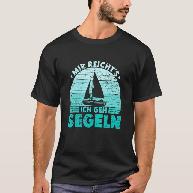 Mir reichts Ich geh sailboat skipper catamaran T Shirt (Framsida)
