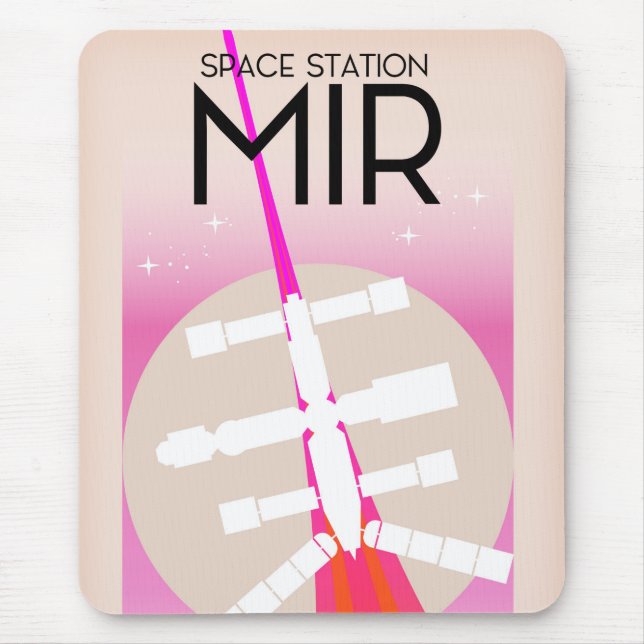 MIR Russian Space Station poster Musmatta (Framsidan)