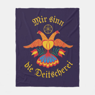 Mir sinn die Deitscherei - Deitschi Faahne Fleecefilt