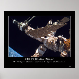 Mir Space Station Poster