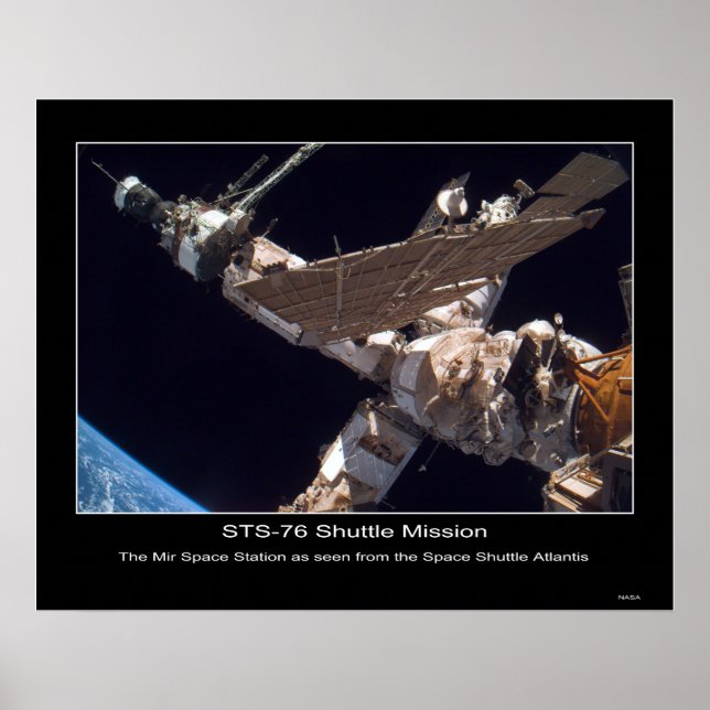 Mir Space Station Poster (Framsidan)