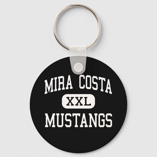 Mira Costa - Mustangs - High - Manhattan Beach Nyckelring (Framsida)