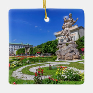 Mirabell slott och trädgårdar, Salzburg, Österr Julgransprydnad Keramik