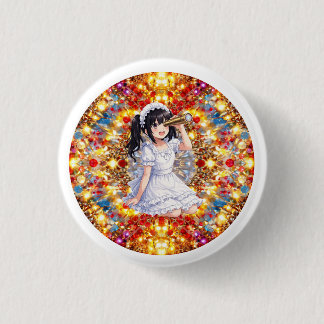 Mirabella in Golden Glow – Kaleidoscope Mandala Knapp