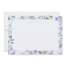 Mirabelle Flat Note Card i Lilac
