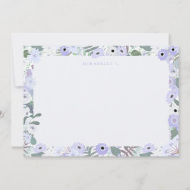 Mirabelle Flat Note Card i Lilac Anteckningskort