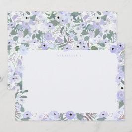 Mirabelle Flat Note Card i Lilac Anteckningskort