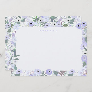 Mirabelle Flat Note Card i Lilac Anteckningskort