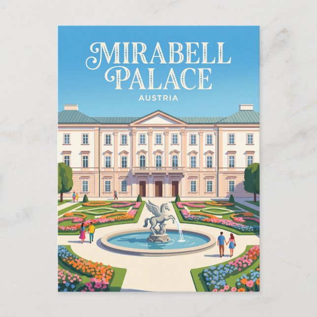 Mirabellpalatset Österrike Vykort (Framsida)