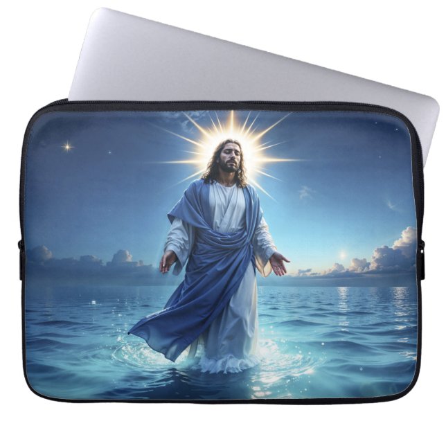 Miracle av Jesus Kristus-freden i andlig Laptop Fodral (Framsidan)