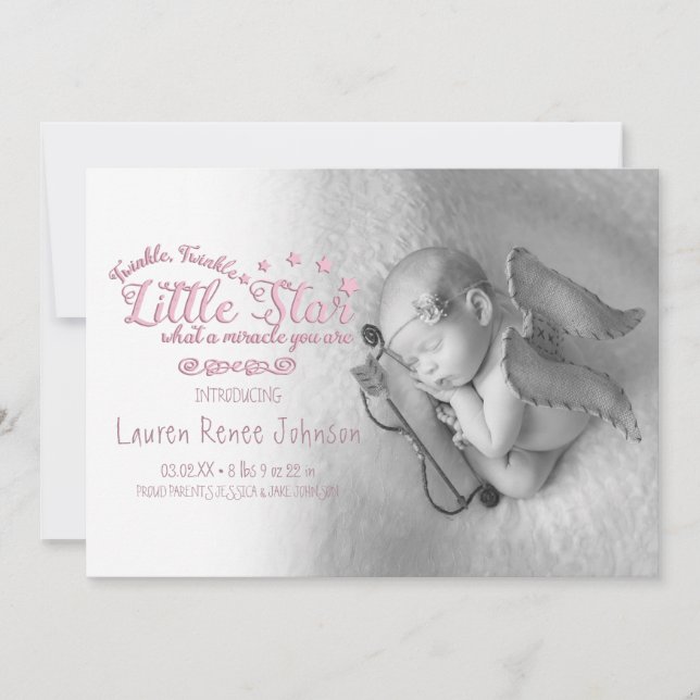 Miracle Baby, Tillkännagivande för födelse Meddelande (Framsida)