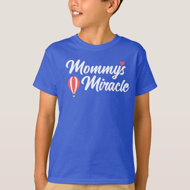 Miracle Network Mommys Miracle Red för barn T Shirt (Framsida)