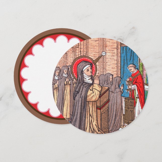 Miracle of Bl. Imelda Lambertini-kort (VVP 010) (Fram/baksida)