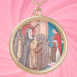 Miracle of Bl. Imelda Lambertini (VVP 010) Guldpläterat Halsband<br><div class="desc">OBSERVERA: Med tanke på hur komplex utformningen är fungerar den stora storleka modellen bäst. Born i en ädel familj av Bologna, Italien, Blsed Imelda Lambertini (1322-1333) var ett samvetslöst religiösa barn tillägnat St. Agnes of Rom, Mary, Queen of Heaven och Heligan Eucharist. Vid fem års ålder byggde hon ett andningsorgan...</div>