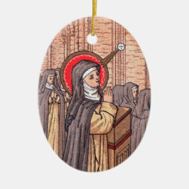 Miracle of Bl. Imelda Lambertini (VVP 010) Julgransprydnad Keramik