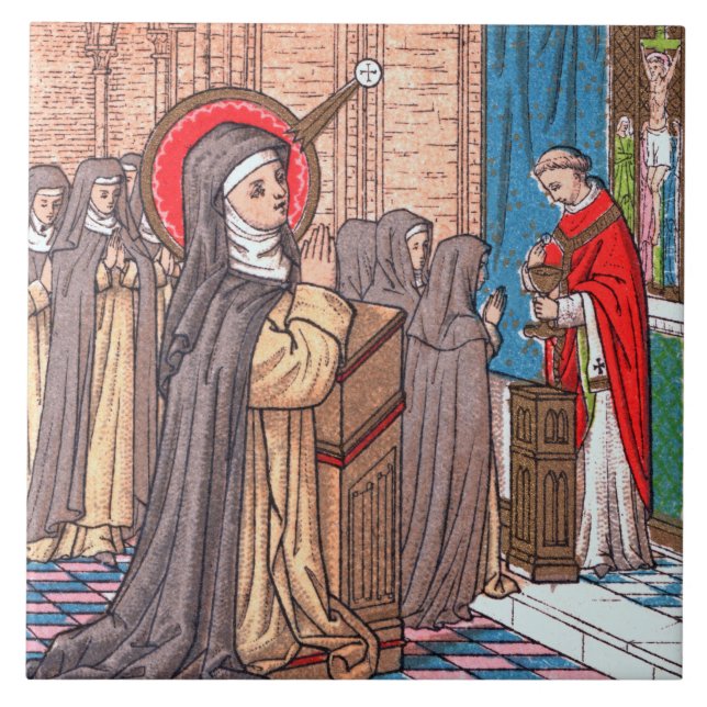 Miracle of Bl. Imelda Lambertini (VVP 010) Kakelplatta (Framsidan)