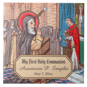 Miracle of Bl. Imelda Lambertini (VVP 010) Kakelplatta