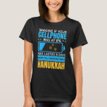 Miracle of Hanukkah Chanukah förklarade 8-dagarsba T Shirt<br><div class="desc">Miraklet av Hanukkah Chanukah förklarade 8 dagars batteritid.</div>