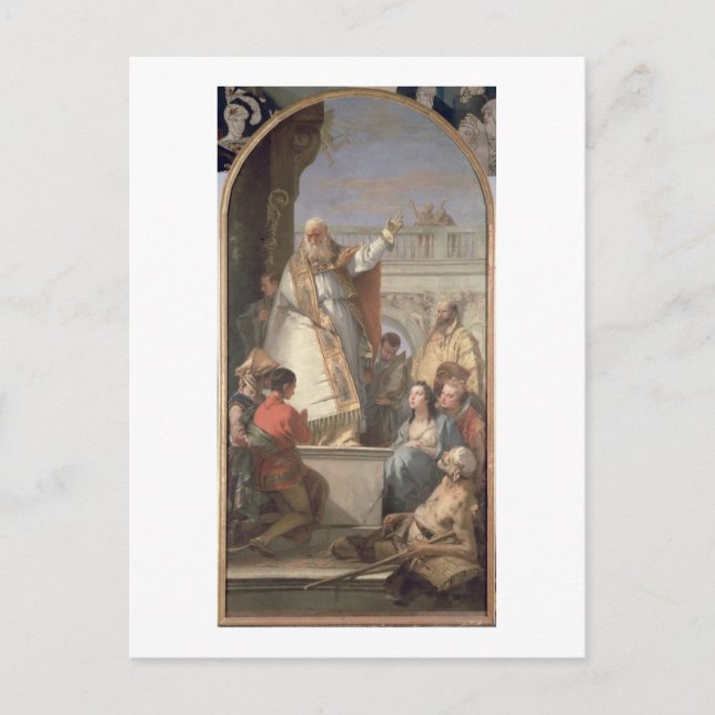 Miracle of St. Patrick, c.1746 (oil on canvas) Vykort (Framsida)