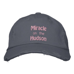Miracle på Hudson River Broderad Keps