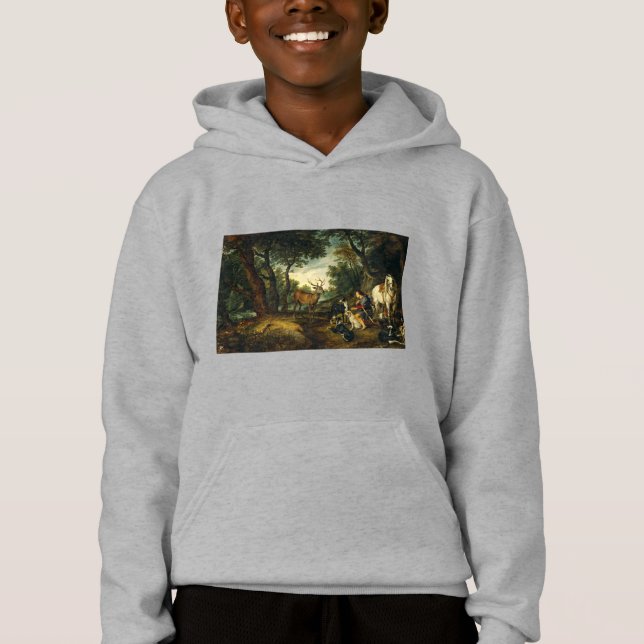 Miracle Saint Hubert av Peter Paul Rubens T Shirt (Framsida)