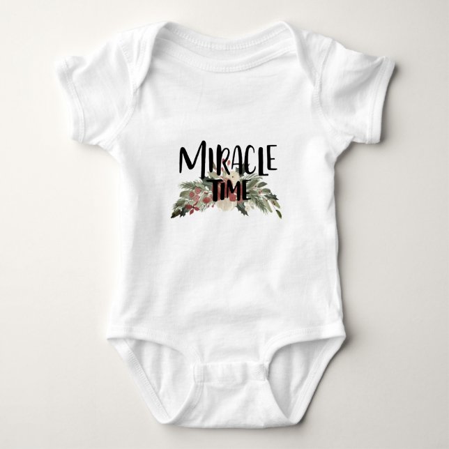 Miracle Time Baby ett biet T Shirt (Framsida)