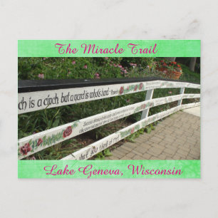 Miracle Trail, Sjö Genève, Wisconsin-vykort Vykort