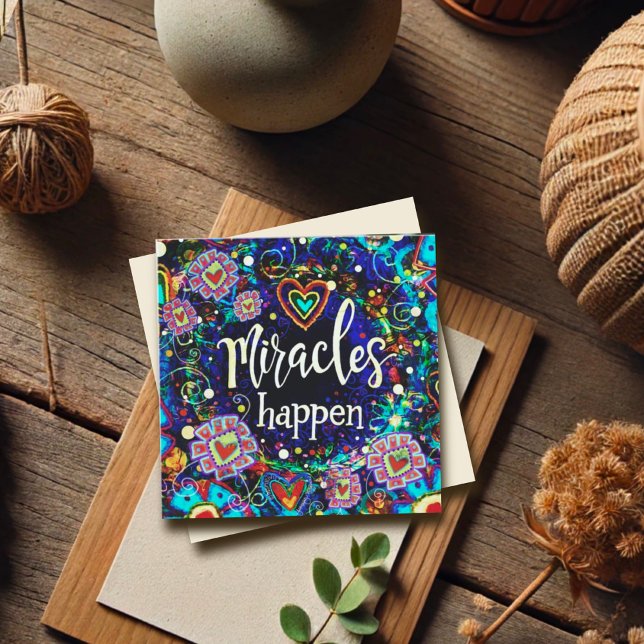 Miracles förekommer Faith Blue Söt Inspirational (Skapare uppladdad)