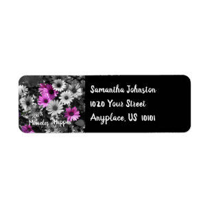 Miracles händer Daisy inspiration Adress Returadress Etikett