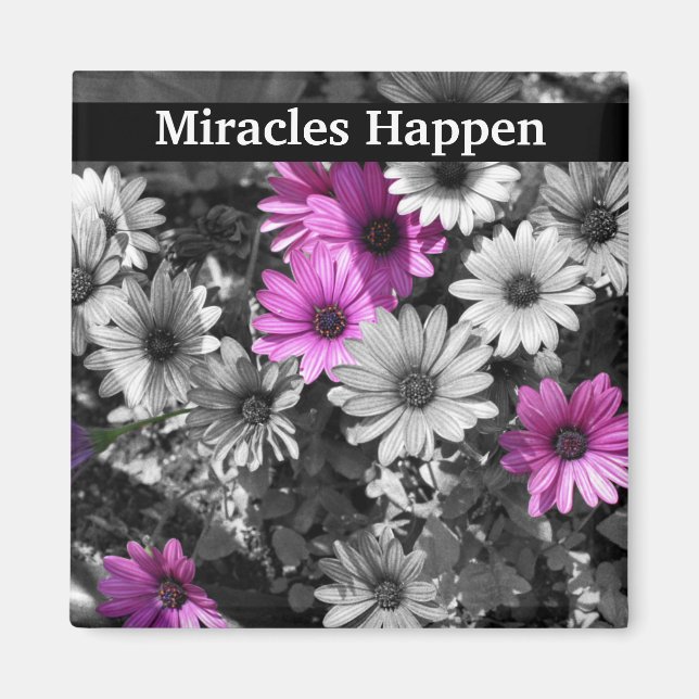 Miracles händer Daisy inspirationsinflytande Magnet (Framsidan)
