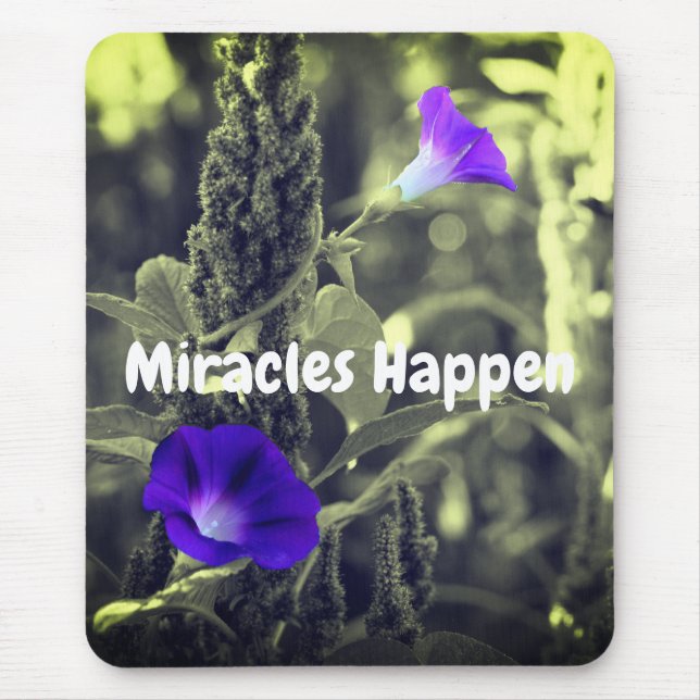 Miracles händer Flower Inspirational Musmatta (Framsidan)
