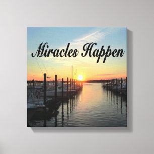 MIRACLES HÄNDER SUNSET FOTO DESIGN CANVASTRYCK