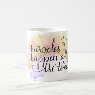 Miracles Happen Angel Vingar Kaffemugg