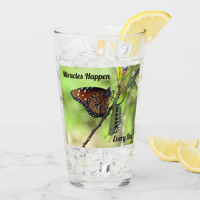 Miracles Happen - Drinking Glass - Shaker Glass Glaskopp (Bakside Is)