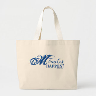 Miracles Happen Jumbo Tote Tygkasse