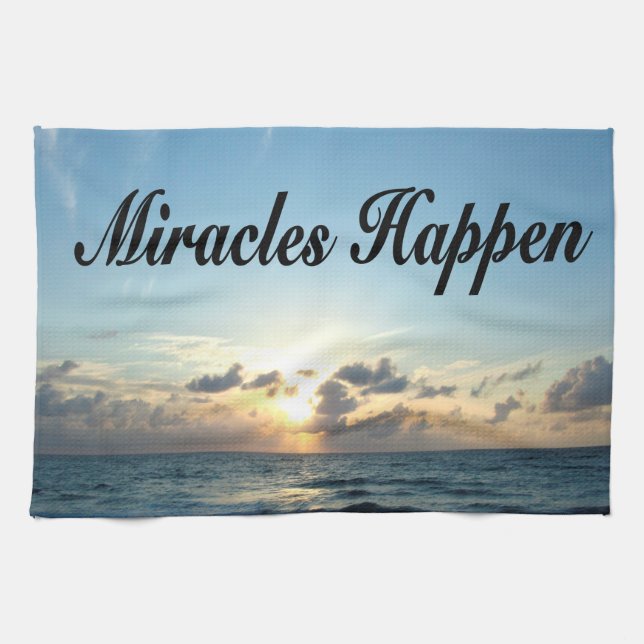 MIRACLES HAPPEN KÖKSHANDDUK (Horisontell)
