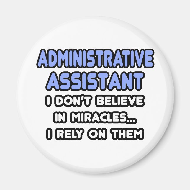 Miracles och Administrativa assistenter Magnet (Framsidan)