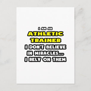 Miracles och Athletiska Tränare ... Funny Vykort