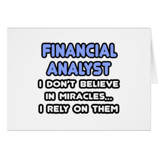 Miracles och Financial Analysts Hälsningskort