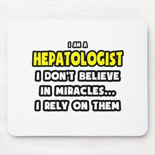 Miracles och Hepatologer ... Funny Musmatta (Framsidan)