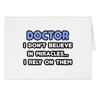 Miracles och Läkare Hälsningskort