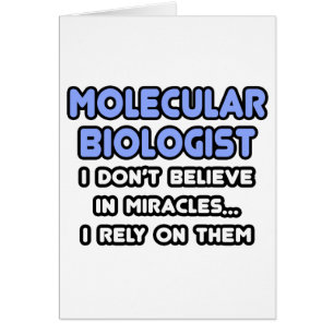 Miracles och molekylärbiologer hälsningskort