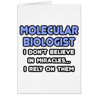 Miracles och molekylärbiologer hälsningskort