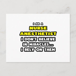 Miracles och Nurse Anestetister ... Funny Vykort