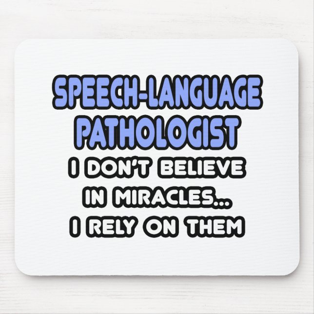 Miracles och Tal-språkiga patologer Musmatta (Framsidan)