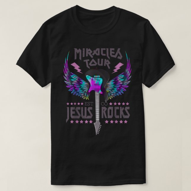 Miracles Tour Est Jesus Sten Christian Sten Roll T Shirt (Design framsida)